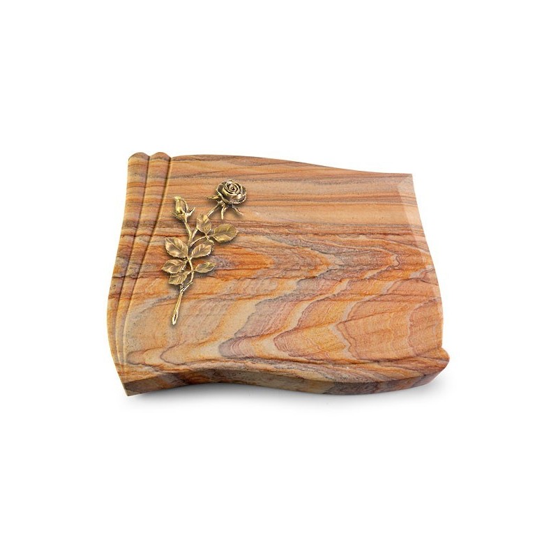 Grabstein Memory/Rainbow Rose 13 (Bronze)