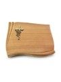Grabstein Memory/Woodland Kreuz/Rose (Bronze)
