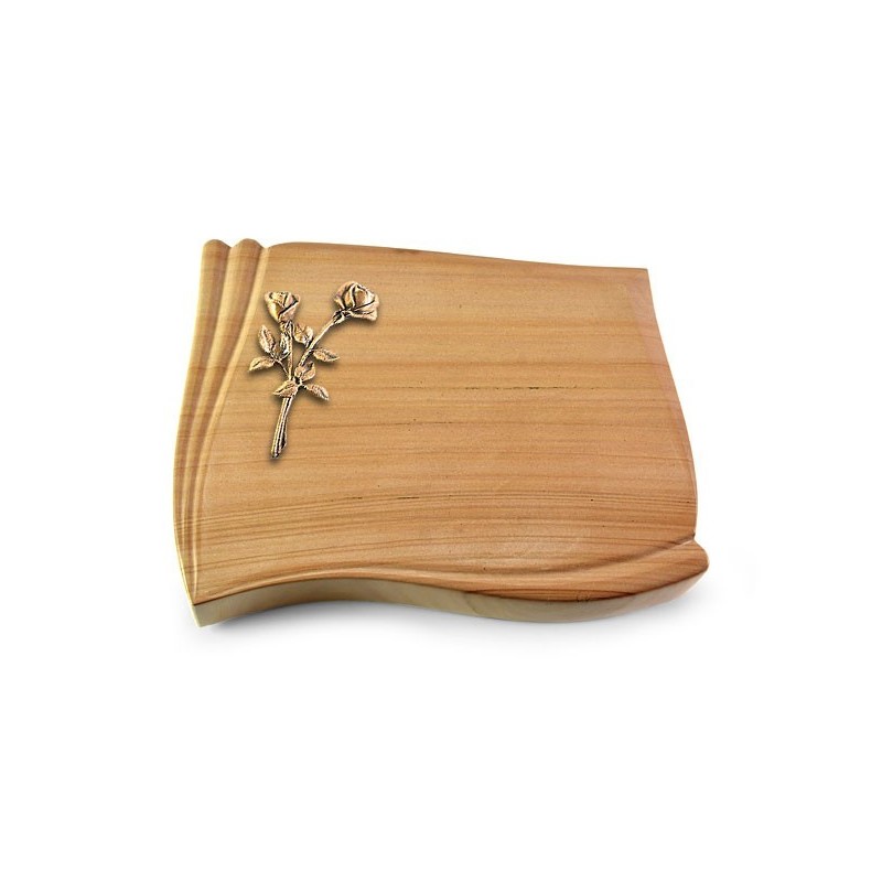 Grabstein Memory/Woodland Rose 10 (Bronze)