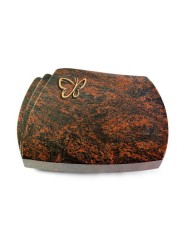 Grabstein Paris/Aruba Papillon (Bronze)