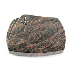 Grabstein Paris/Himalaya Kreuz/Ähren (Alu)