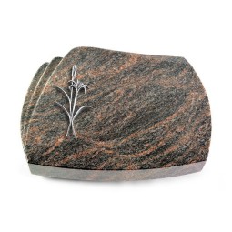 Grabstein Paris/Himalaya Lilienzweig (Alu)