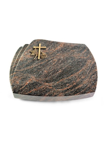 Grabstein Paris/Himalaya Kreuz 1 (Bronze)