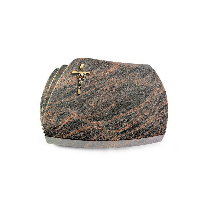 Grabstein Paris/Himalaya Kreuz/Ähren (Bronze)