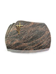 Grabstein Paris/Himalaya Kreuz/Rose (Bronze)
