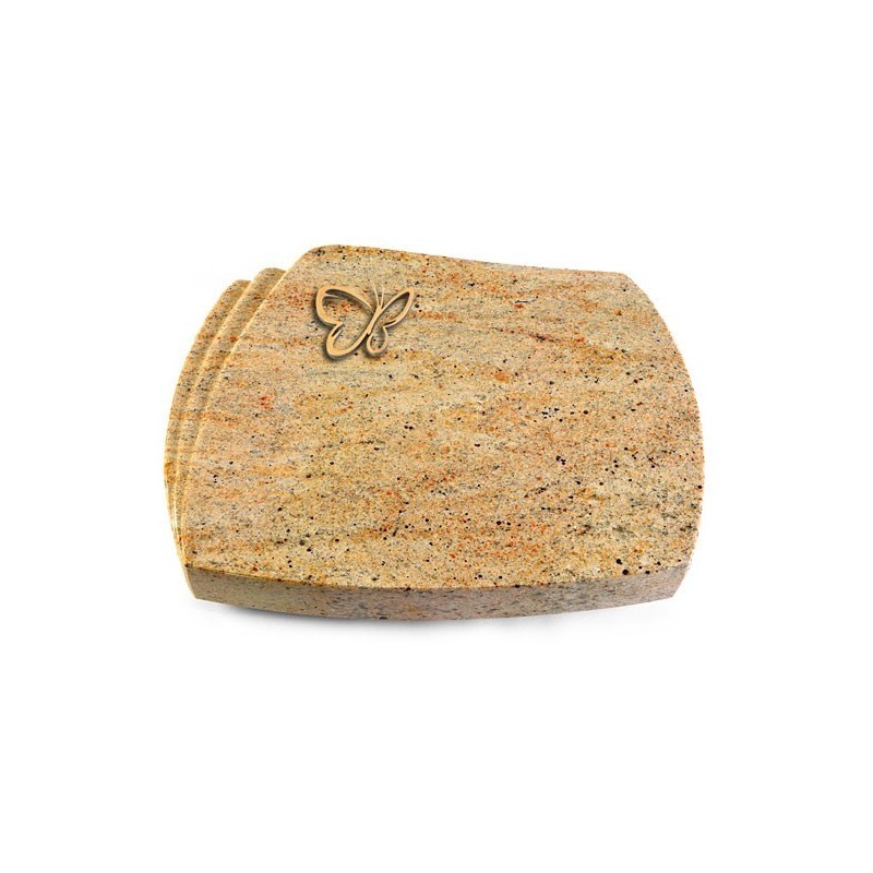 Grabstein Paris/Kashmir Papillon (Bronze)