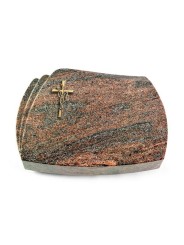 Grabstein Paris/Paradiso Kreuz/Ähren (Bronze)