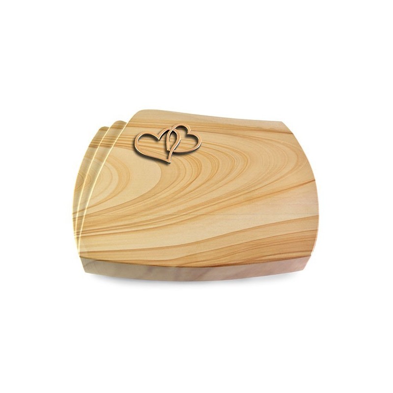 Grabstein Paris/Woodland Herzen (Bronze)