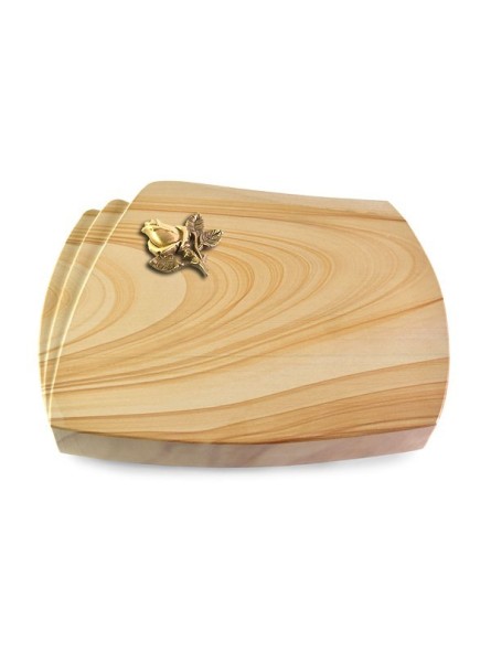 Grabstein Paris/Woodland Rose 3 (Bronze)