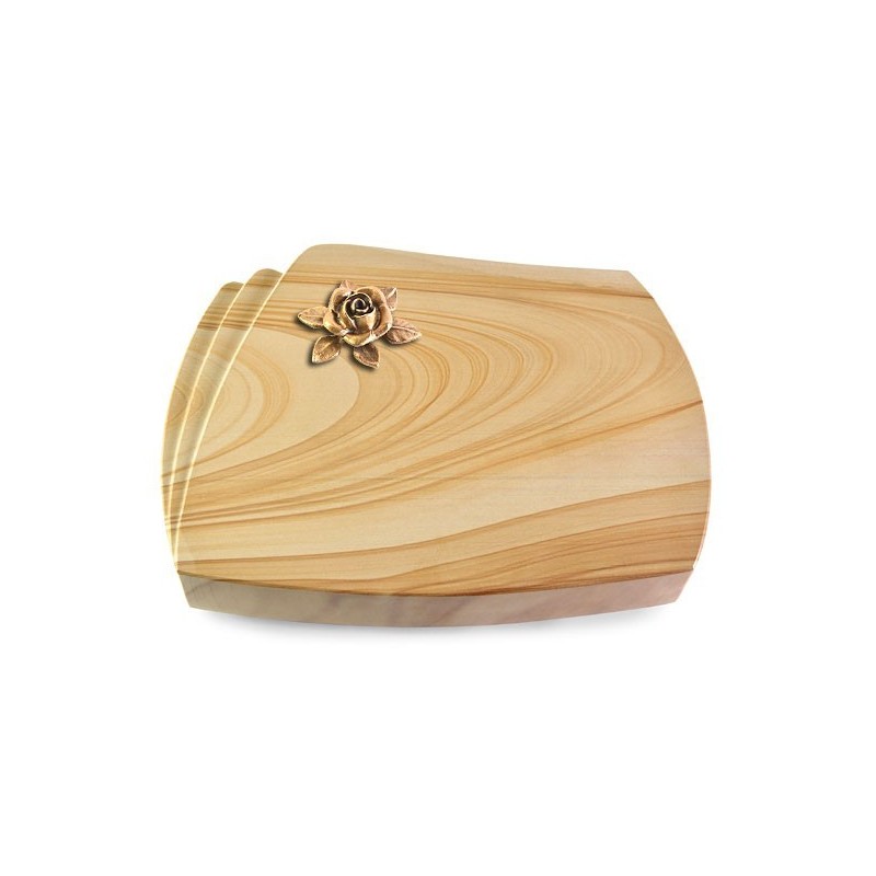 Grabstein Paris/Woodland Rose 4 (Bronze)