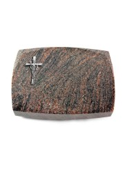 Grabstein Roma/Himalaya Kreuz/Ähren (Alu)