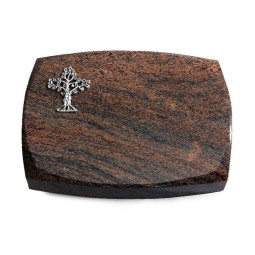 Grabstein Roma/Multicolor-Rot Baum 2 (Alu)