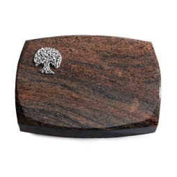 Grabstein Roma/Multicolor-Rot Baum 3 (Alu)