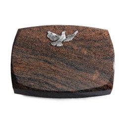 Grabstein Roma/Multicolor-Rot Taube (Alu)