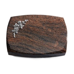 Grabstein Roma/Multicolor-Rot Rose 5 (Alu)