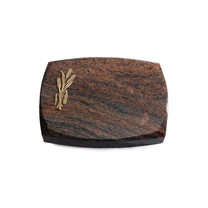 Grabstein Roma/Multicolor-Rot Ähren 1 (Bronze)