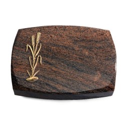 Grabstein Roma/Multicolor-Rot Ähren 2 (Bronze)