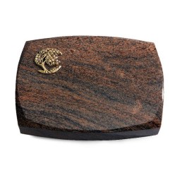 Grabstein Roma/Multicolor-Rot Baum 1 (Bronze)