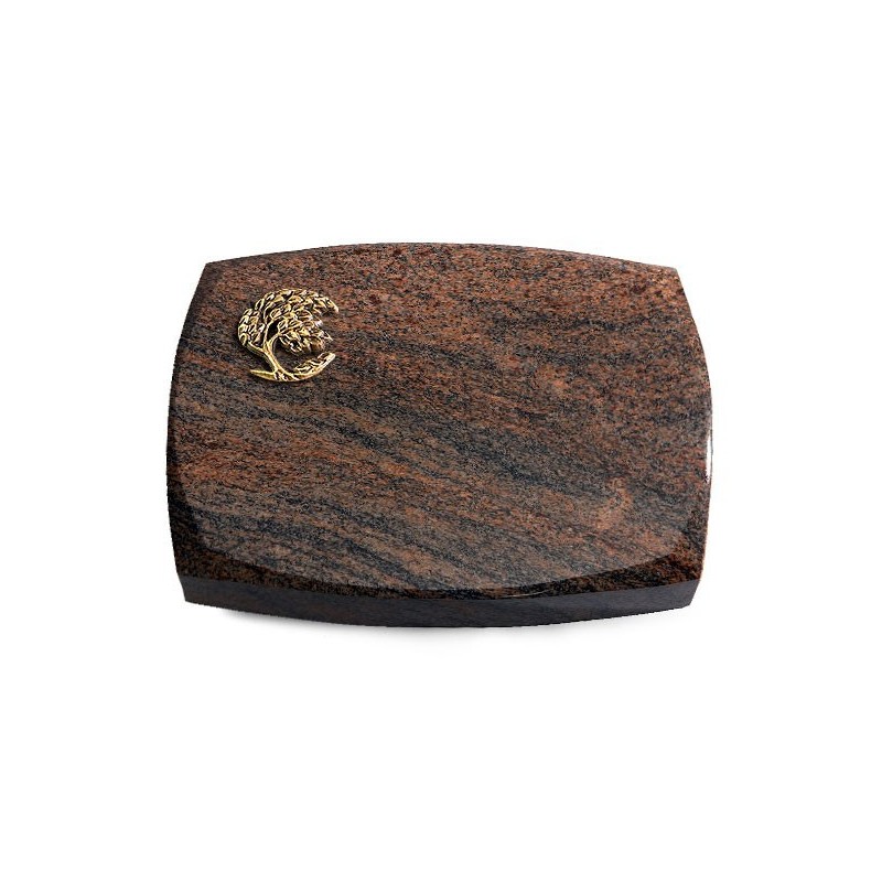 Grabstein Roma/Multicolor-Rot Baum 1 (Bronze)