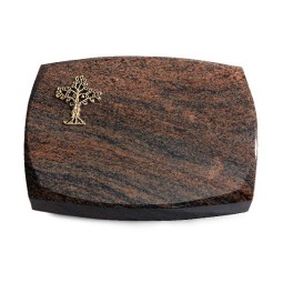 Grabstein Roma/Multicolor-Rot Baum 2 (Bronze)