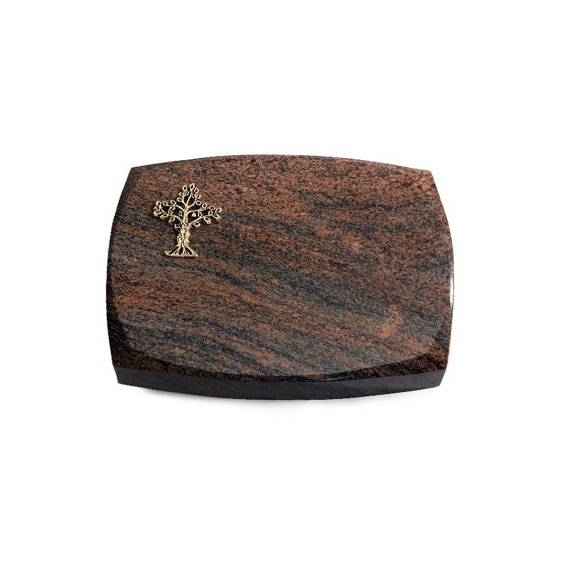 Grabstein Roma/Multicolor-Rot Baum 2 (Bronze)