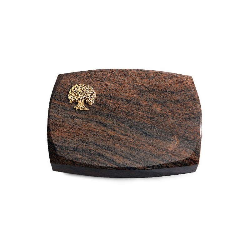 Grabstein Roma/Multicolor-Rot Baum 3 (Bronze)