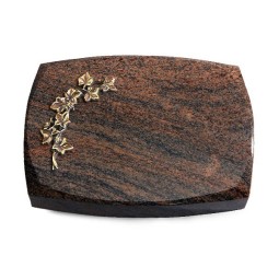 Grabstein Roma/Multicolor-Rot Efeu (Bronze)