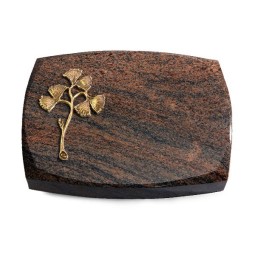 Grabstein Roma/Multicolor-Rot Gingozweig 1 (Bronze)