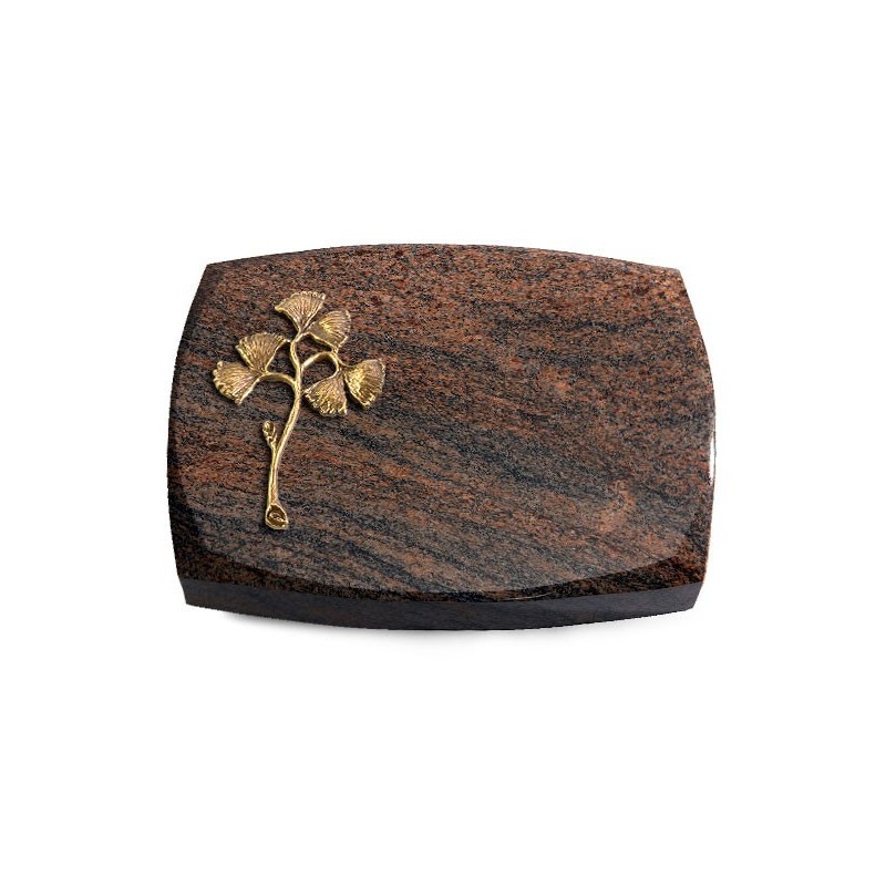 Grabstein Roma/Multicolor-Rot Gingozweig 1 (Bronze)