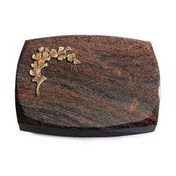 Grabstein Roma/Multicolor-Rot Gingozweig 2 (Bronze)