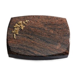 Grabstein Roma/Multicolor-Rot Rose 5 (Bronze)