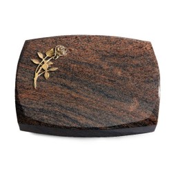 Grabstein Roma/Multicolor-Rot Rose 6 (Bronze)