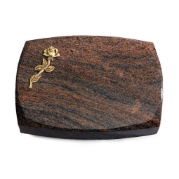 Grabstein Roma/Multicolor-Rot Rose 7 (Bronze)