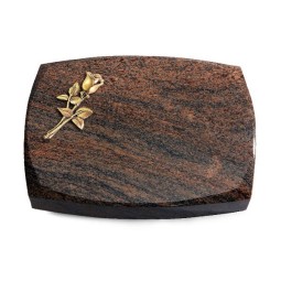 Grabstein Roma/Multicolor-Rot Rose 8 (Bronze)