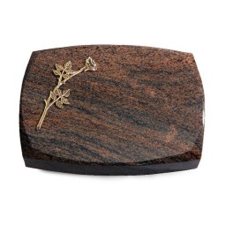 Grabstein Roma/Multicolor-Rot Rose 9 (Bronze)