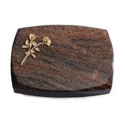 Grabstein Roma/Multicolor-Rot Rose 10 (Bronze)