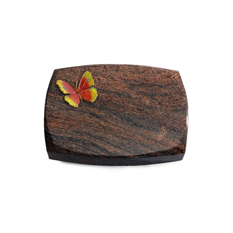 Grabstein Roma/Multicolor-Rot Papillon 2 (Color)