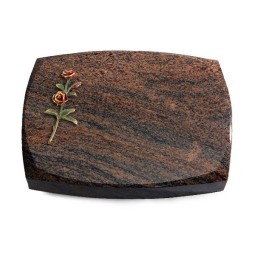 Grabstein Roma/Multicolor-Rot Rose 6 (Color)