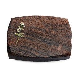 Grabstein Roma/Multicolor-Rot Rose 8 (Color)