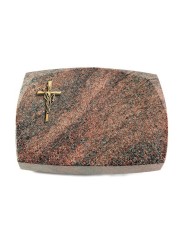 Grabstein Roma/Paradiso Kreuz/Ähren (Bronze)
