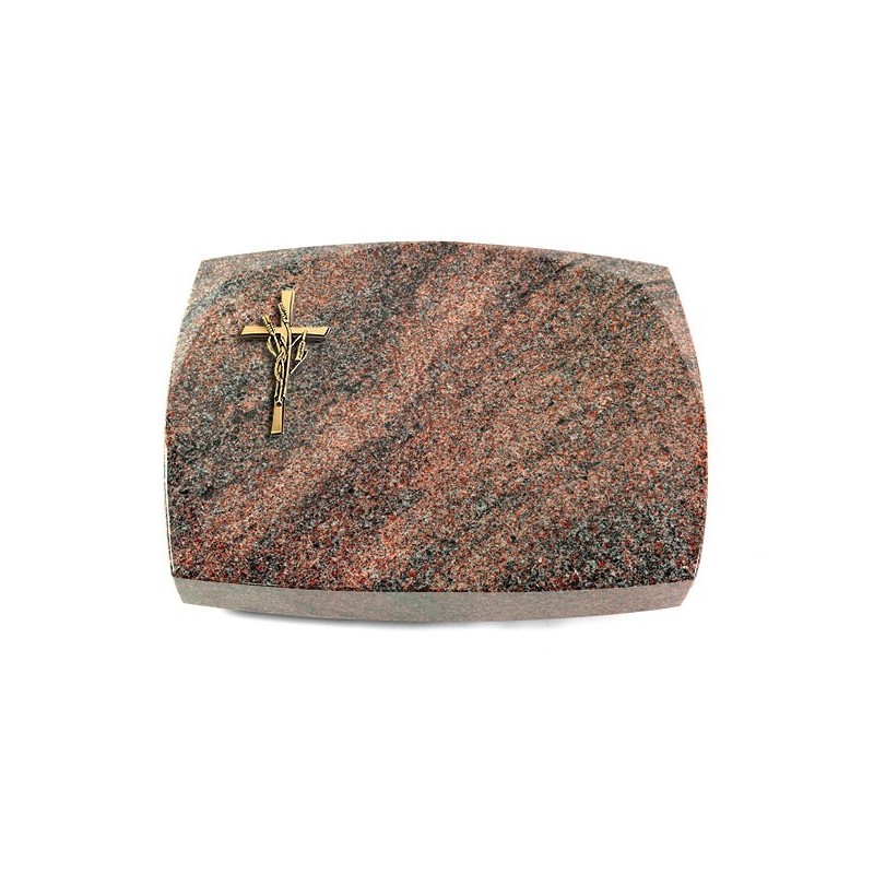 Grabstein Roma/Paradiso Kreuz/Ähren (Bronze)