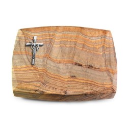 Grabstein Roma/Rainbow Kreuz/Ähren (Alu)