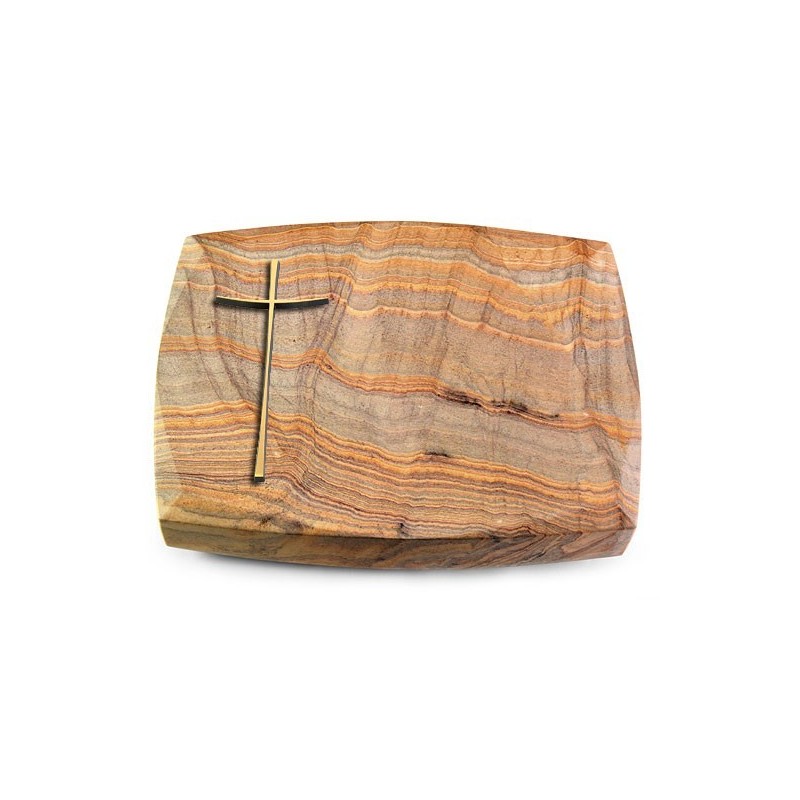 Grabstein Roma/Rainbow Kreuz 2 (Bronze)