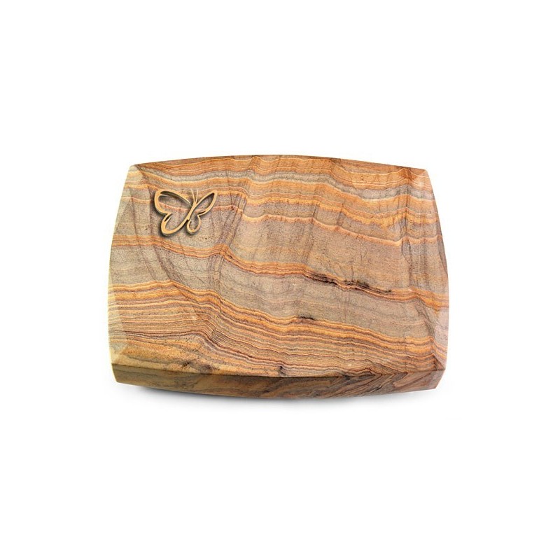 Grabstein Roma/Rainbow Papillon (Bronze)