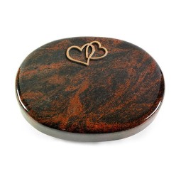 Grabstein Rondo/Aruba Herzen (Bronze)