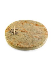 Grabstein Rondo/Kashmir Kreuz 1 (Bronze)
