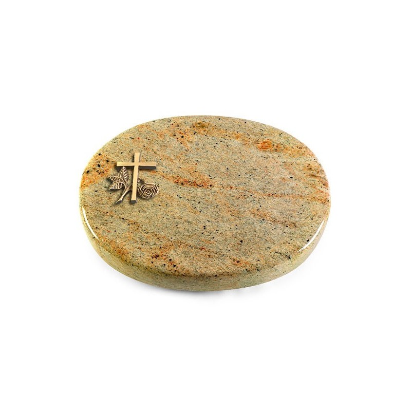 Grabstein Rondo/Kashmir Kreuz 1 (Bronze)