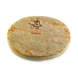 Grabstein Rondo/Kashmir Rose 4 (Bronze)