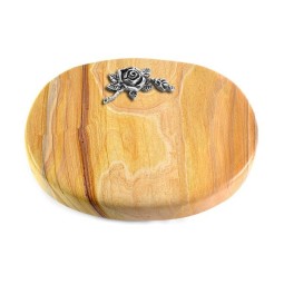 Grabstein Rondo/Rainbow Rose 1 (Alu)