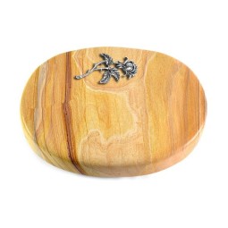 Grabstein Rondo/Rainbow Rose 2 (Alu)